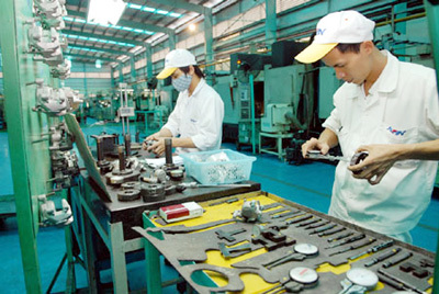 Chỉ số sản xuất công nghiệp 4 tháng đầu năm so với cùng kỳ 2013 tăng 5,4%. Nguồn: internet