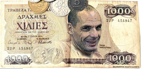 Cựu Bộ trưởng Tài chính Hy Lạp Yanis Varoufakis là tác giả của kế hoạch khôi phục đồng drachma. Nguồn: internet