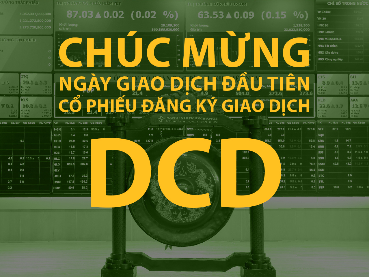11,2 triệu cổ phiếu DCD lên sàn UPCoM cuối tháng 9/2015.