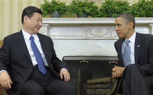 Chủ tịch Trung Quốc - Tập Cận Bình và Tổng thống Mỹ - Barrack Obama.