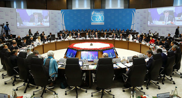 Các nhà lãnh đạo G20 tại hội nghị ở Antalya, Thổ Nhĩ Kỳ. Nguồn: Sputnik
