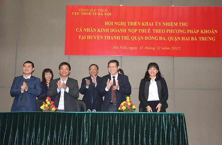 Quận Đống Đa, Hai Bà Trưng và huyện Thanh Trì sẽ là những đơn vị đầu tiên thực hiện ủy nhiệm thu thuế cá nhân kinh doanh theo phương thức khoán.