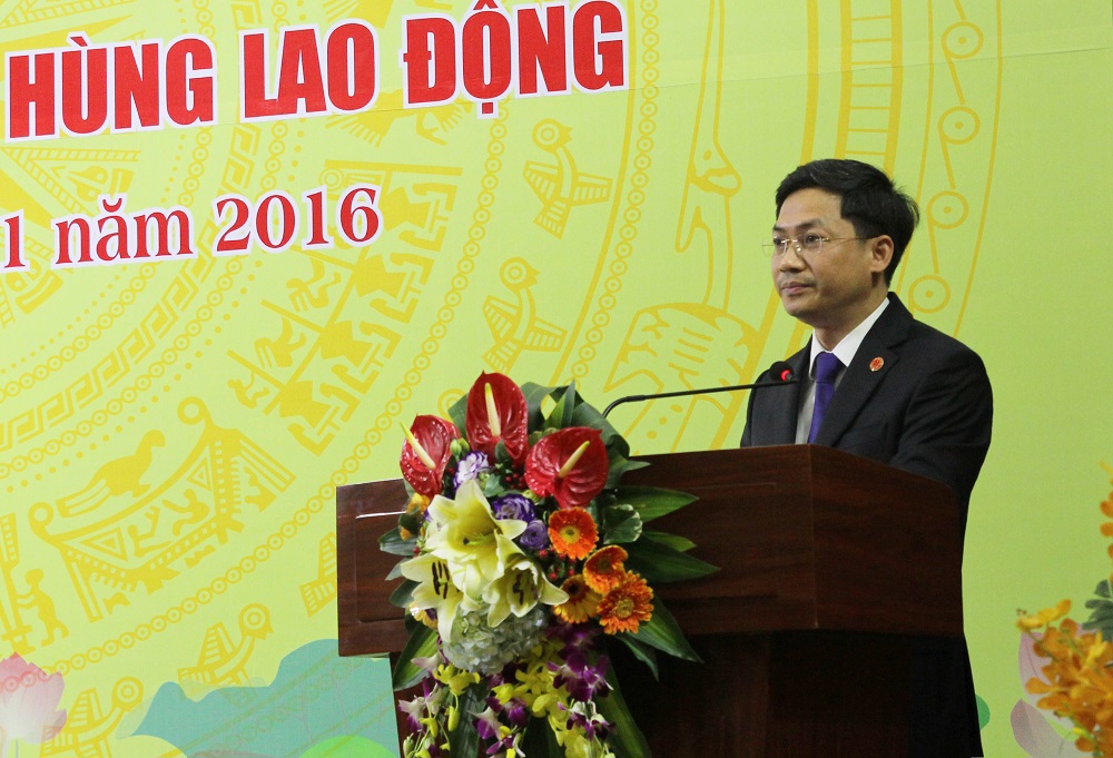 Ông Hà Minh Hải – Cục trưởng Cục thuế Hà Nội phát biểu tại Hội nghị.