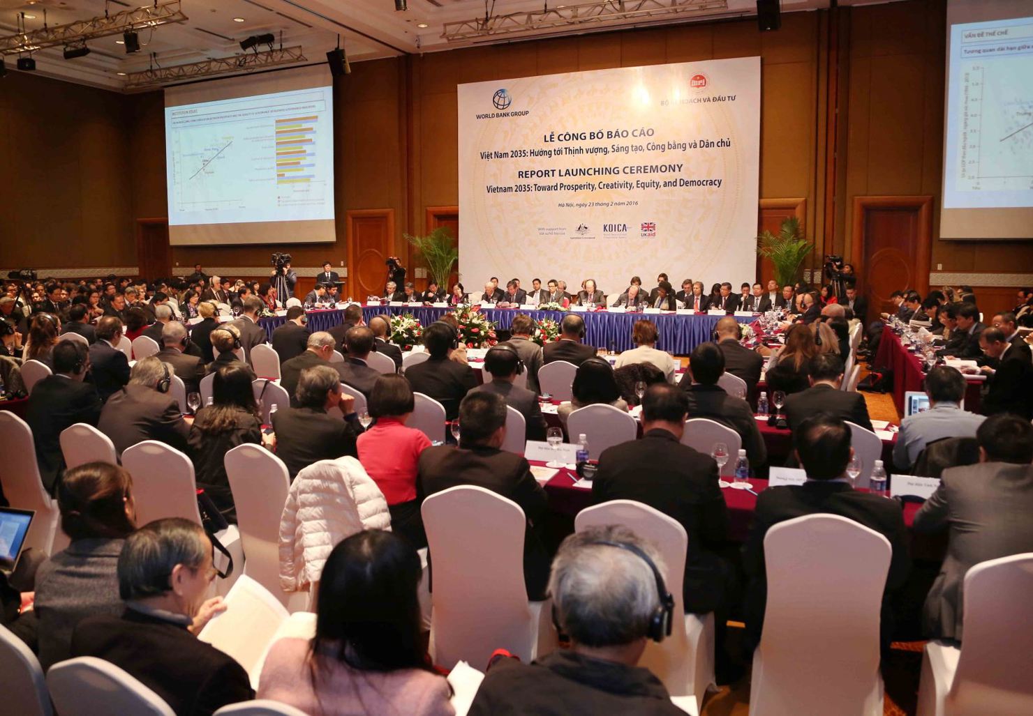 Lễ công bố báo cáo Việt Nam 2035. Nguồn: internet