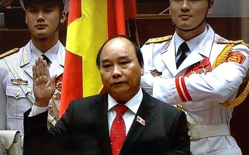  Thủ tướng Nguyễn Xuân Phúc tuyên thệ nhậm chức. Nguồn: internet