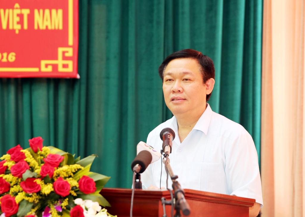 Phó Thủ tướng Vương Đình Huệ, Trưởng Ban chỉ đạo Tây Nam Bộ phát biểu tại hội nghị.