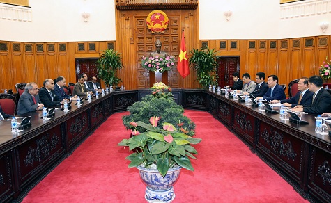 Phó Thủ tướng Vương Đình Huệ tiếp Liên đoàn công nghiệp Ấn Độ đang sang thăm và làm việc tại Việt Nam. Nguồn: internet