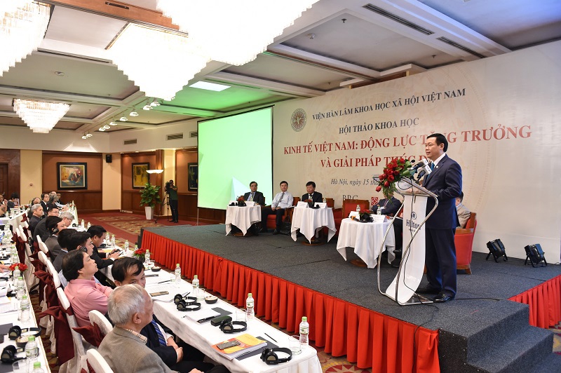 Phó Thủ tướng Vương Đình Huệ phát biểu tại Hội thảo. Nguồn: VGP/Nhật Bắc 