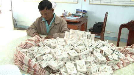Gần đây, tỉnh Long An bắt nhiều vụ buôn lậu thuốc lá lớn. Nguồn: internet