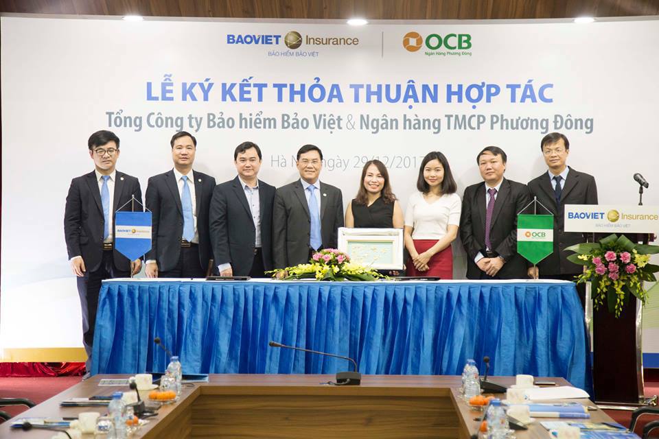 Bảo hiểm Bảo Việt và ngân hàng OCB ký kết thỏa thuận hợp tác.