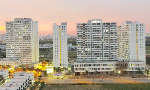  Những block căn hộ bình dân giá phổ biến 1,1-1,3 tỷ đồng/căn có sức tiêu thụ tốt tại quận 2, TP Hồ Chí Minh. Ảnh: Hao Bui