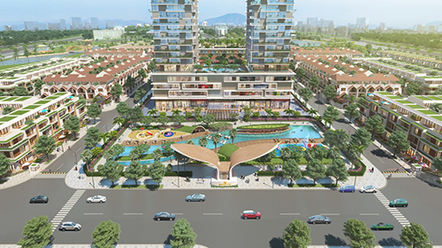 Phối cảnh dự án Barya City, khu nhà phố kiểu mẫu đầu tiên tại Trung tâm hành chính tỉnh Bà Rịa - Vũng Tàu. Nguồn: internet