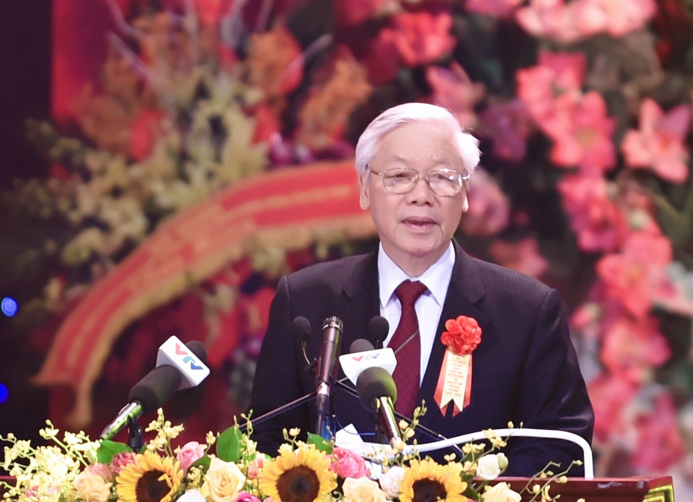 Tổng Bí thư Nguyễn Phú Trọng phát biểu tại Lễ kỷ niệm. Nguồn: VGP