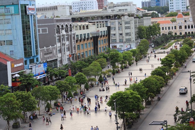 Không gian đi bộ tại TP. Hồ Chí Minh sẽ được mở rộng. Nguồn: internet