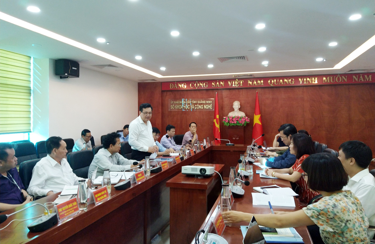Toàn cảnh buổi làm việc giữa Viện Năng suất Việt Nam với Sở Khoa học và Công nghệ Quảng Ninh.