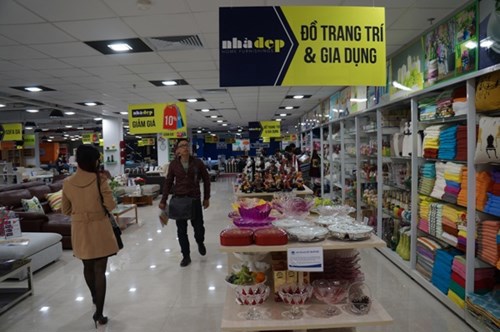 Một số gian hàng của Nhà Đẹp trưng bày tại Thiên Sơn Plaza Hoàn Kiếm. Nguồn: TCT Group.