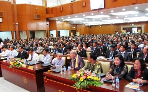 Trí thức Việt kiều tại một hội nghị gặp gỡ người Việt Nam ở nước ngoài, tổ chức tại TP.HCM.