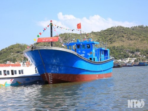 “Con tàu 67” của ngư dân Nguyễn Đức Hải (huyện Ninh Hải, Ninh Thuận) mang tên Việt Anh 2015.