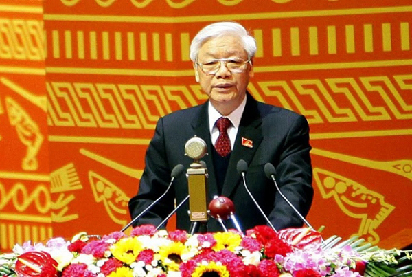 Đồng chí Nguyễn Phú Trọng được tín nhiệm bầu làm Tổng Bí thư Ban Chấp hành Trung ương Đảng Cộng sản Việt Nam khoá XII.