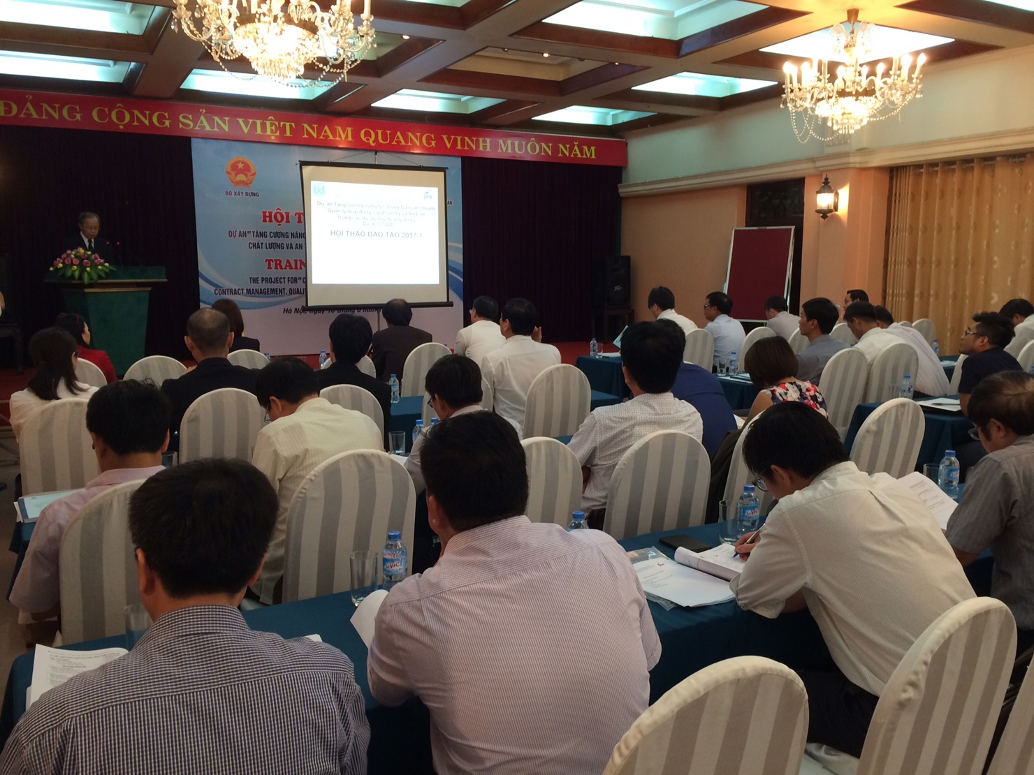 Toàn cảnh Hội thảo Hội thảo đào tạo về quản lý dự án xây dựng trong khuôn khổ Dự án Hợp tác kỹ thuật tại Hà Nội.