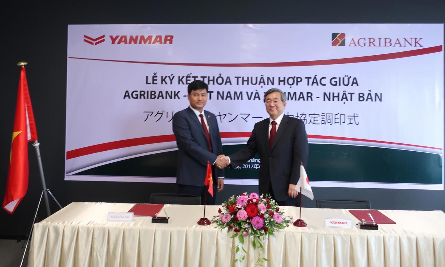 Lễ ký kết thỏa thuận giữa Agribank và Yanmar
