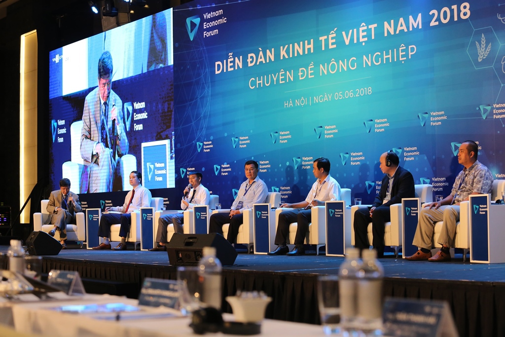 Diễn đàn Nông nghiệp diễn ra tại Hà Nội ngày 5/6/2018- một trong những sự kiện chuyên của Diễn đàn Kinh tế Việt Nam 2018.