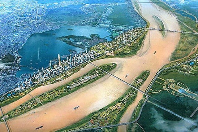 Sở Quy hoạch Kiến trúc dự kiến quý I/2022 sẽ duyệt quy hoạch sông Hồng, sông Đuống. 