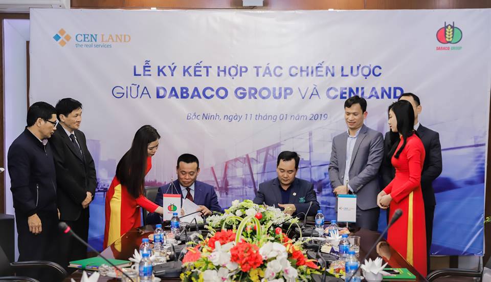 Lễ ký kết hợp tác chiến lược giữa Cenland và Tập đoàn Dabaco Việt Nam.
