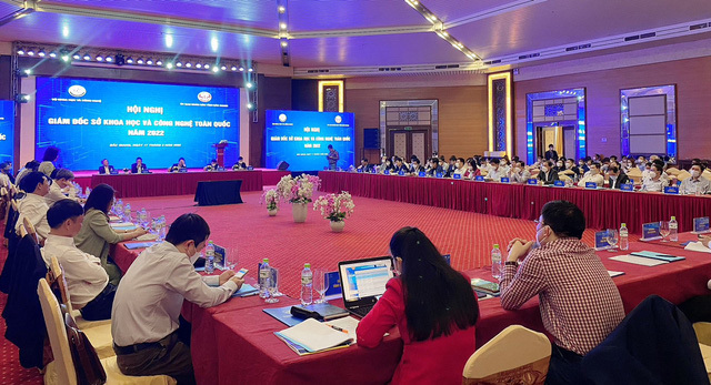 Hội nghị Giám đốc Sở KH&CN toàn quốc năm 2022 do Bộ KH&CN phối hợp với UBND tỉnh Bắc Giang tổ chức - Ảnh: VGP/HG.