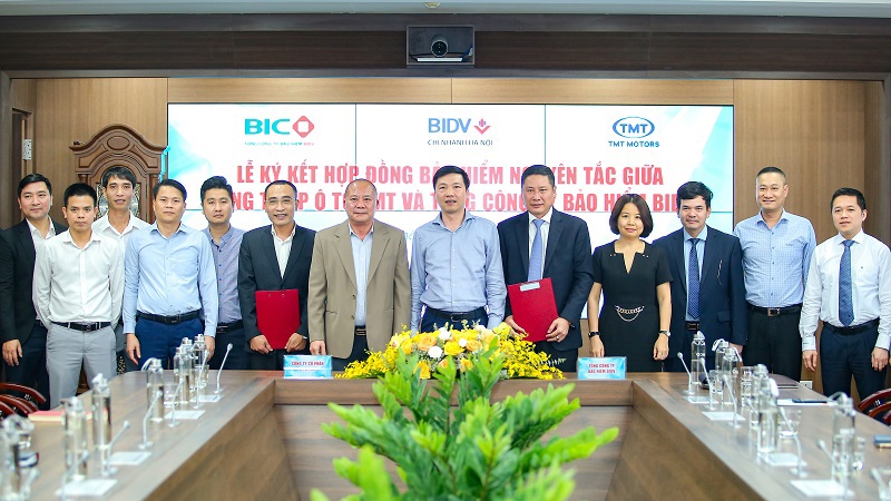 BIC và TMT Motors ký kết hợp đồng bảo hiểm nguyên tắc.
