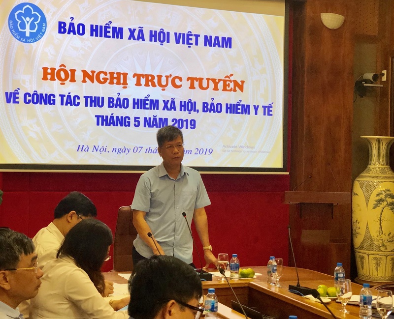 Phó Tổng giám đốc BHXH Việt Nam Trần Đình Liệu phát biểu chỉ đạo hội nghị.