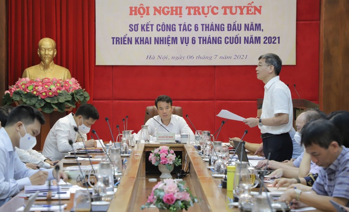 BHXH Việt Nam tổ chức Hội nghị trực tuyến sơ kết công tác 6 tháng đầu năm, triển khai nhiệm vụ 6 tháng cuối năm 2021 (ngày 6/7/2021).