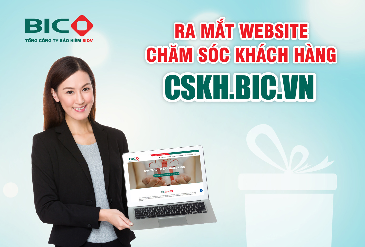 BIC vừa ra mắt website chăm sóc khách hàng trực tuyến cskh.bic.vn