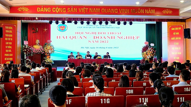 Cục Hải quan TP. H&agrave; Nội tổ chức Hội nghị đối thoại Hải quan - Doanh nghiệp năm 2022 (ng&agrave;y 16/8/2022).