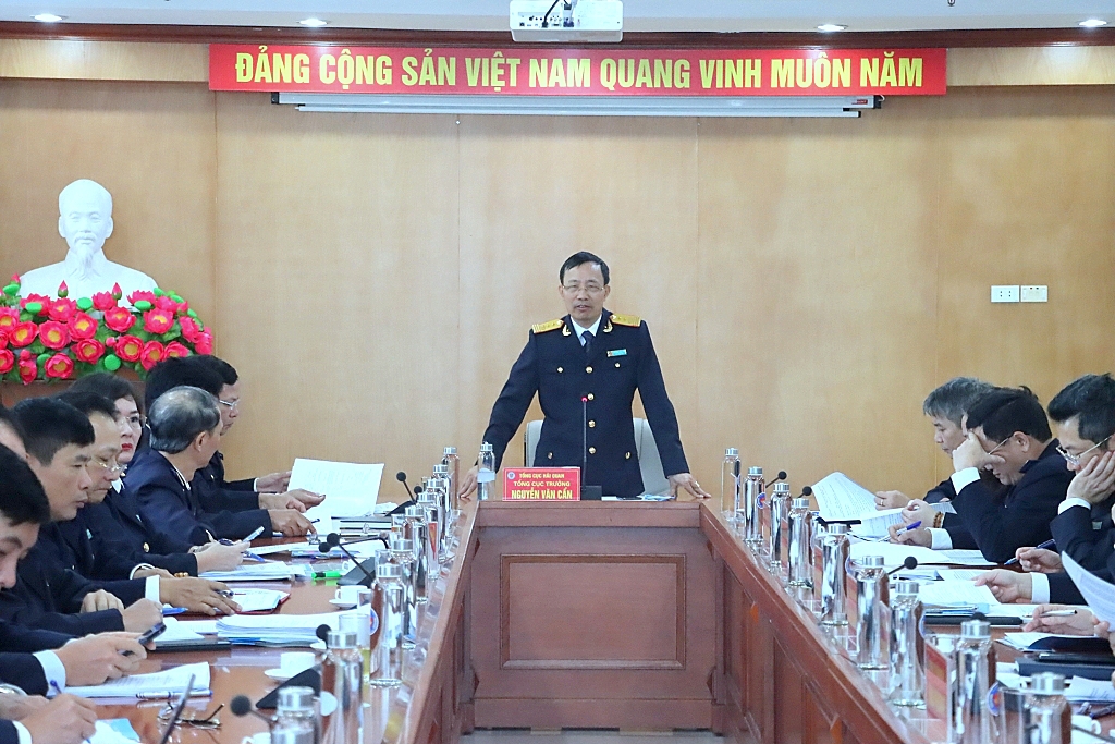 Tổng cục trưởng Tổng cục Hải quan Nguyễn Văn Cẩn có buổi làm việc với Cục Hải quan TP. Hải Phòng về thực hiện Hệ thống hải quan số và mô hình hải quan thông minh.