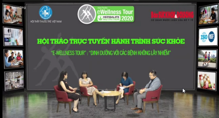 Hội thảo trực tuyến hành trình sức khỏe, do Công ty Dinh dưỡng toàn cầu Herbalife Nutrition phối hợp cùng Hội Thầy thuốc Trẻ Việt Nam và Báo Sức Khỏe & Đời Sống tổ chức ngày 26/11/2020.