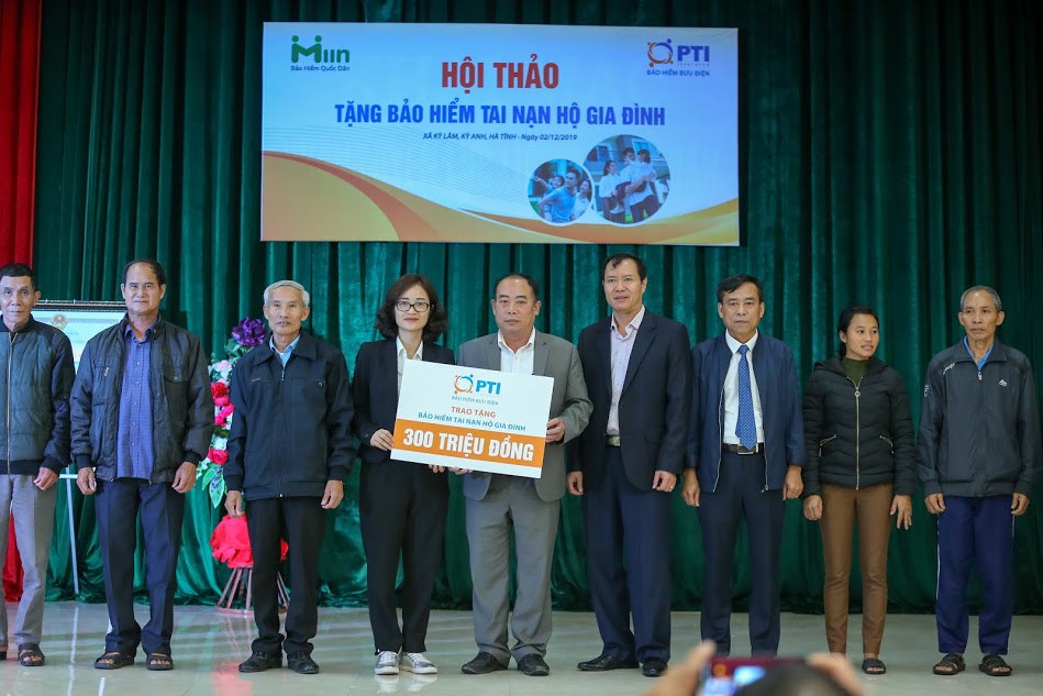 PTI sẽ cùng với đối tác của mình là Công ty Bảo hiểm Quốc dân Miin tiến hành trao tặng 1.500 gói bảo hiểm tai nạn hộ gia đình cho người dân thuộc xã Kỳ Lâm, huyện Kỳ Anh, tỉnh Hà Tĩnh. 