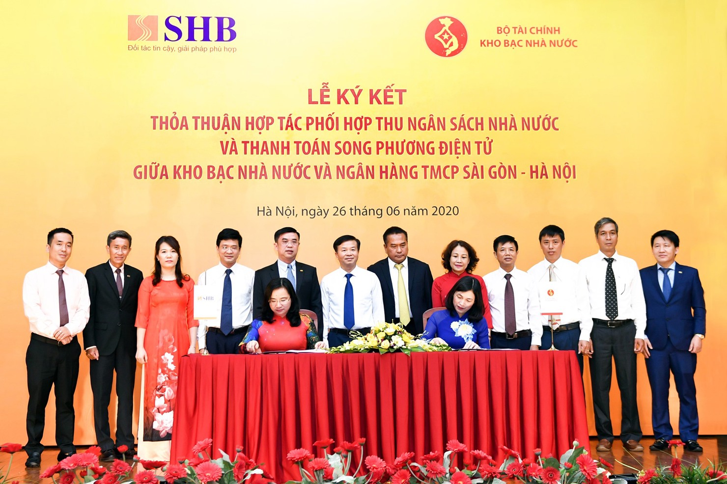Kho bạc Nhà nước và Ngân hàng TMCP Sài Gòn - Hà Nội ký kết thỏa thuận hợp tác phối hợp thu NSNN và thanh toán song phương điện tử.