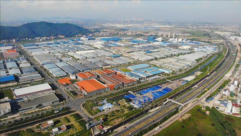 Khu công nghiệp Vân Trung (tỉnh Bắc Giang). (Ảnh minh họa: Danh Lam/TTXVN)