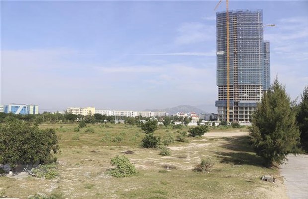 Dự án xây dựng khu công viên biển Bình Sơn kết hợp với thương mại dịch vụ phường Mỹ Bình, TP. Phan Rang-Tháp Chàm. (Ảnh: Nguyễn Thành/TTXVN)