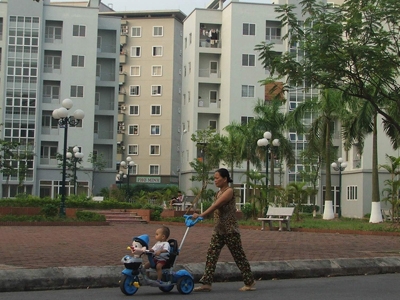 Nhà xã hội tại Việt Hưng (Long Biên, Hà Nội). Ảnh: Tiền Phong.