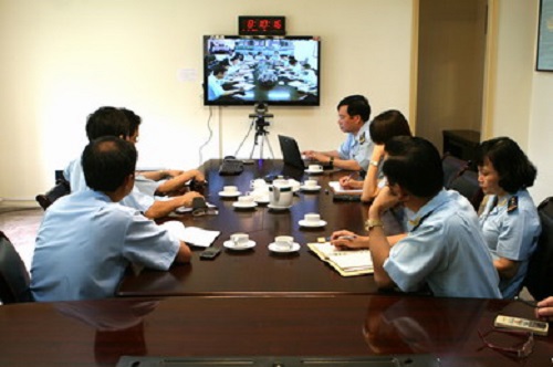 Cục Hải quan Hà Nội tiếp tục triển khai hệ thống họp giao ban trực tuyến giai đoạn II. Nguồn: hanoicustoms.gov.vn