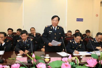 Cục trưởng Cục Hải quan TP. Hà Nội Nguyễn Văn Trường được tín nhiệm cao từ cán bộ công chức của đơn vị. 