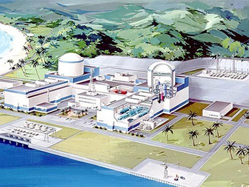 Mô hình nhà máy điện hạt nhân Ninh Thuận.