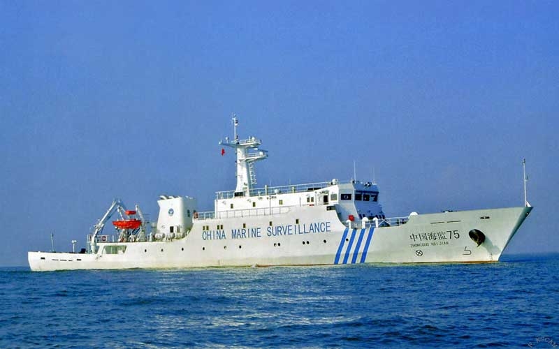 Tàu của Trung Quốc ngang nhiên tuần tra trên Biển Đông.  