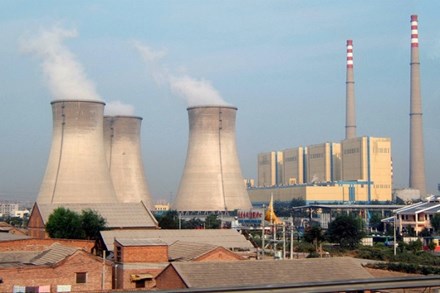 Một nhà máy điện hạt nhân ở Bắc Kinh, Trung Quốc. 
