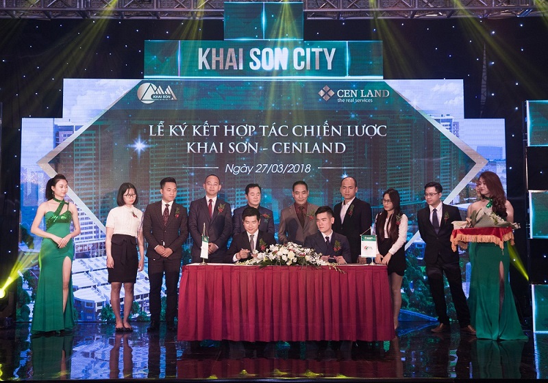 Lễ ký kết hợp tác chiến lược giữa Công ty cổ phần Khai Sơn và CENLAND.