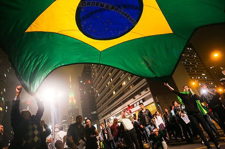 Một cuộc biểu tình tại Brazil. Nguồn: internet.