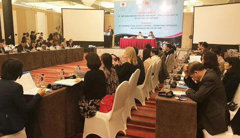 Hội thảo quốc tế về “Mở rộng diện bao phủ Bảo hiểm xã hội - Kinh nghiệm quốc tế và giải pháp cho Việt Nam”. Nguồn: internet.