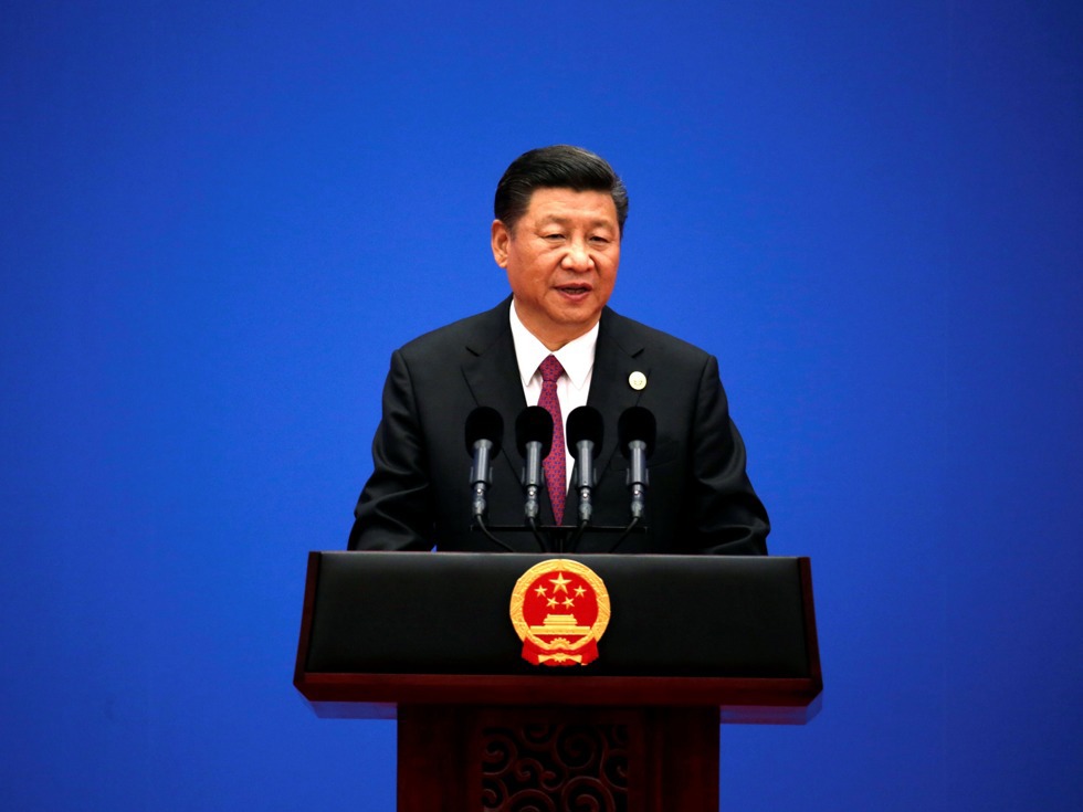 Chủ tịch Trung Quốc Tập Cận Bình Phát biểu tại Diễn đàn Vành đai và Con đường. Nguồn: internet.